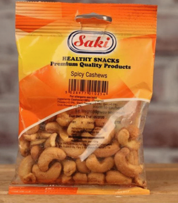 Spicy Cashews 60gm